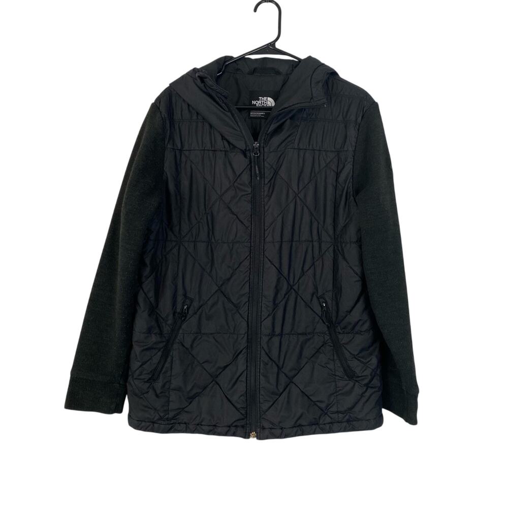 The North Face Full Zip Puffer Jacket Black Winter Snow